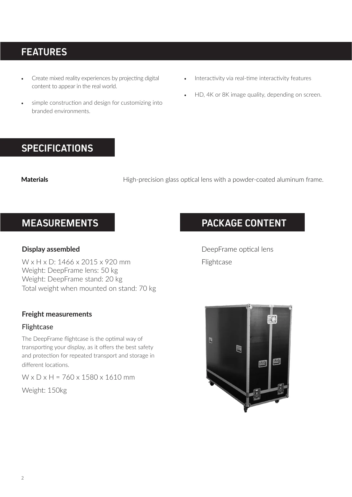 DeepFrame Basic Kit — technische Spezifikationen, Seite 3