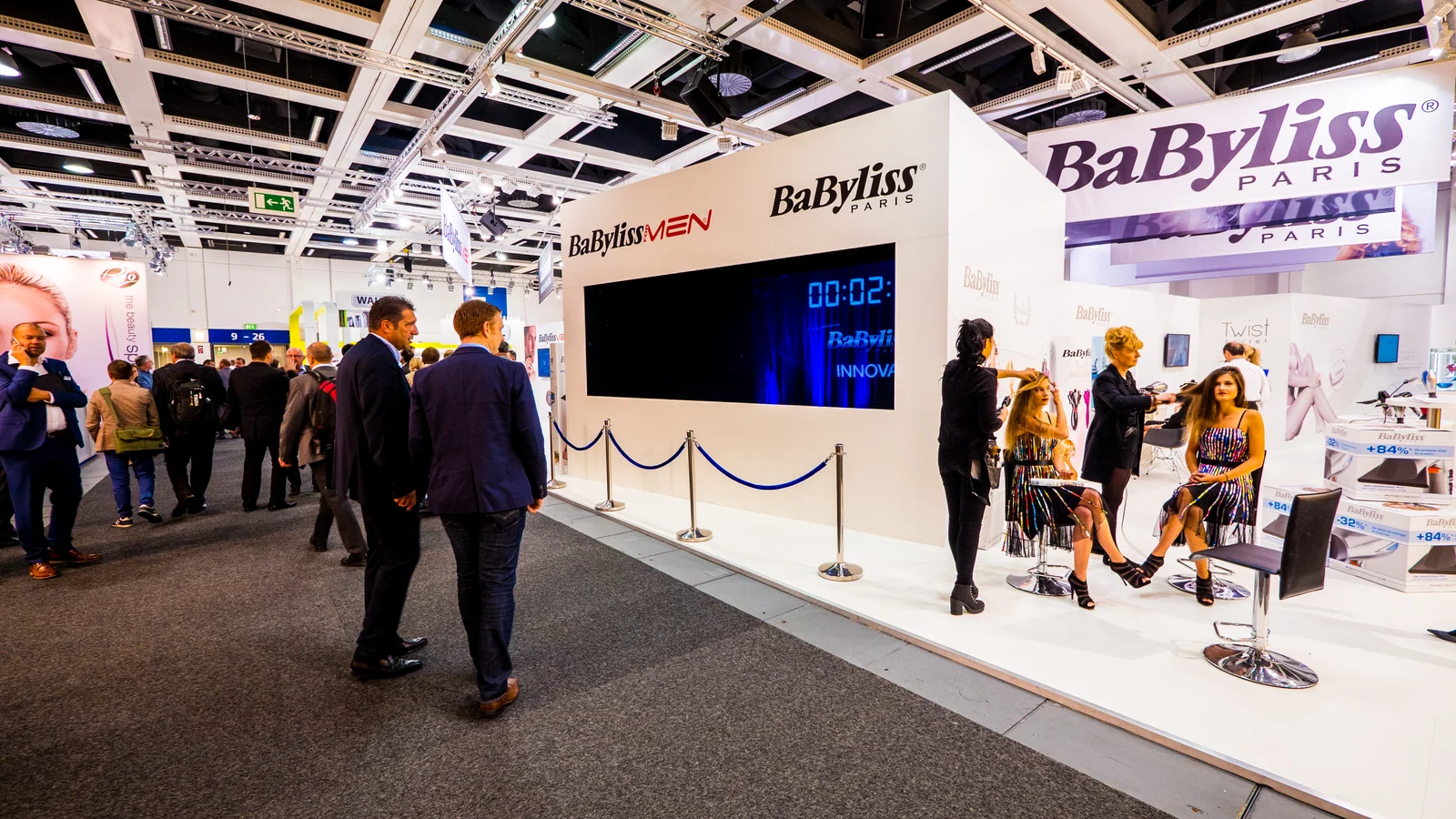 BaByliss stand with a holographic presentation at IFA Berlin
